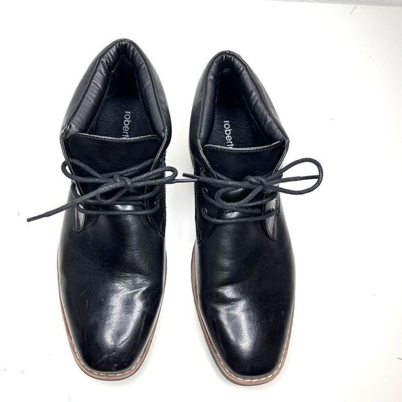 Boots Premium Black oxfords Classic Ankle Lace Up Dress for men size 10M. main image 4